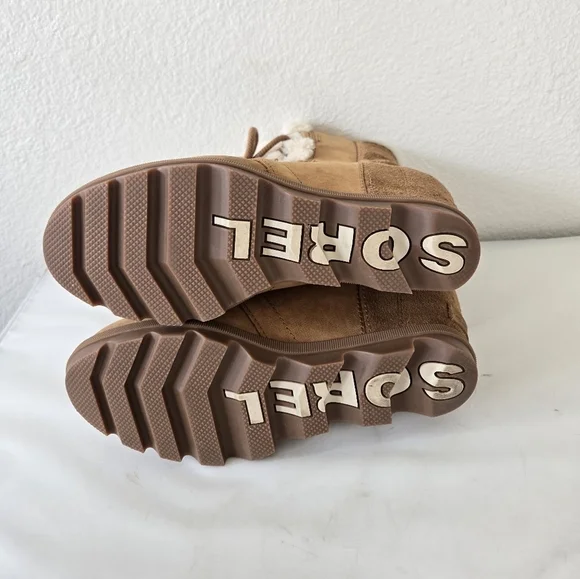 Sorel Joan Of Arctic Shearling Hidden Wedge II Lace-up Waterproof Boots Size 9 - Picture 10 of 16